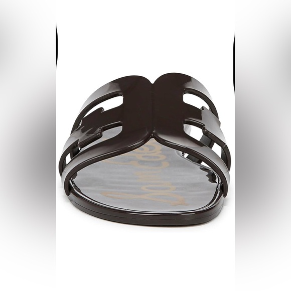 SAM EDELMAN Bay Jelly Slide Sandals Cafe Noir NWOT Size 8 - Picture 5 of 7